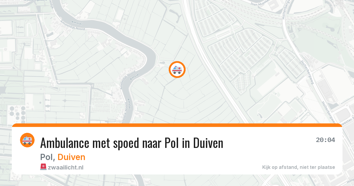Ambulance met spoed naar Pol in Duiven — 8 jul 2026