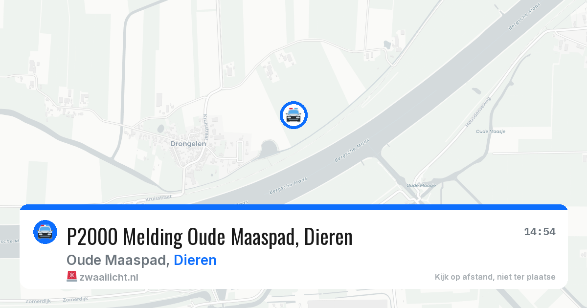 P2000 Melding Oude Maaspad, Dieren — 7 jun 2026