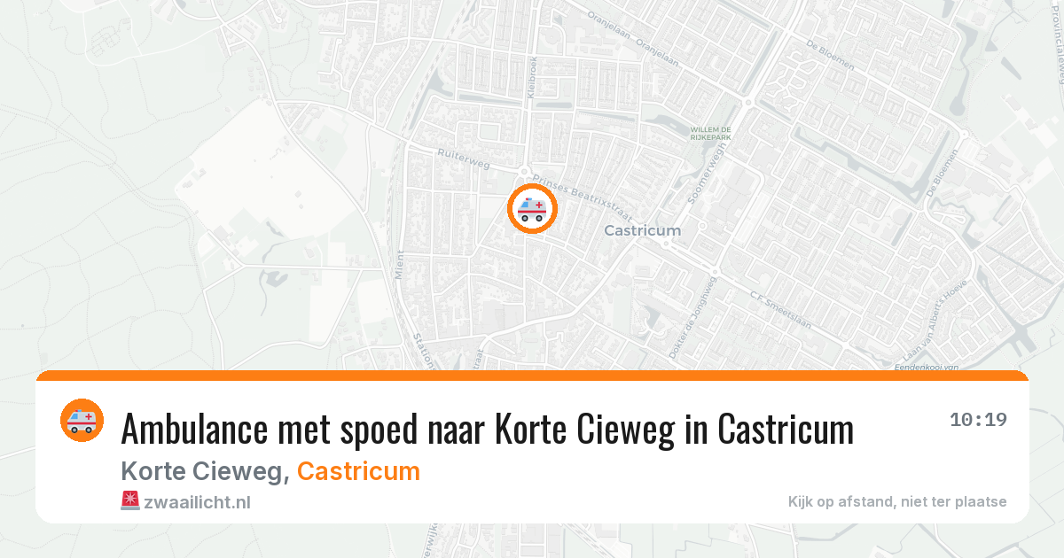 Ambulance met spoed naar Korte Cieweg in Castricum — 29 jun 2026