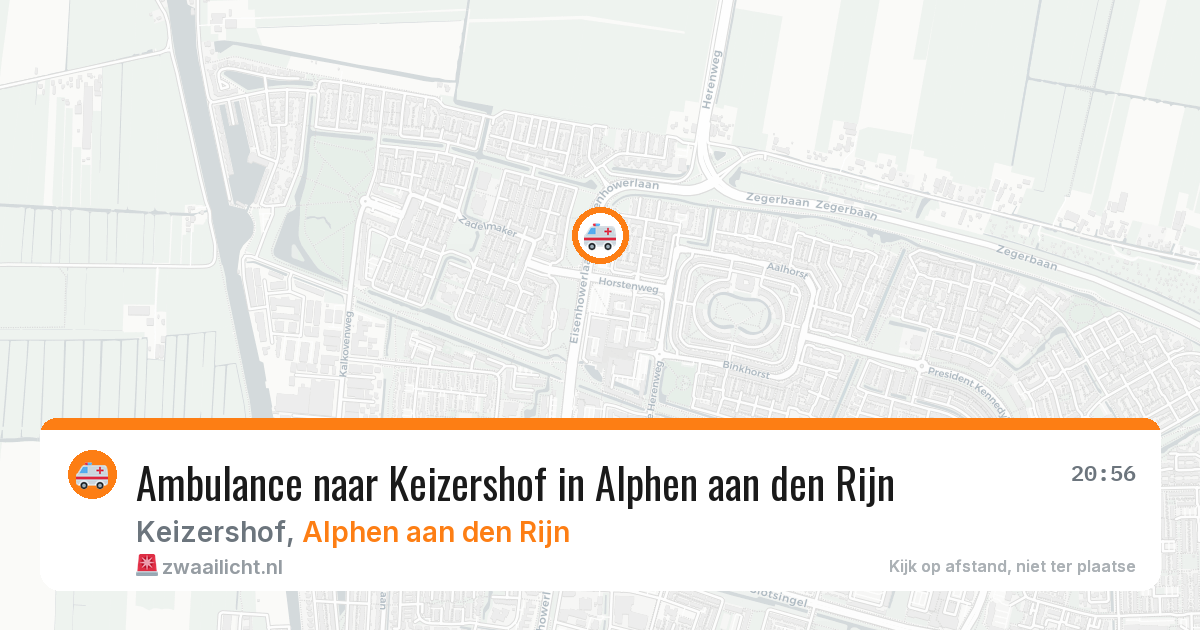 Ambulance naar Keizershof in Alphen aan den Rijn — 8 jul 2026