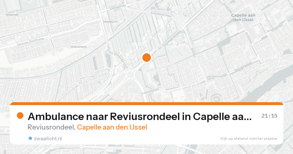 Ambulance naar Reviusrondeel in Capelle aan den IJssel — 29 mei 2026