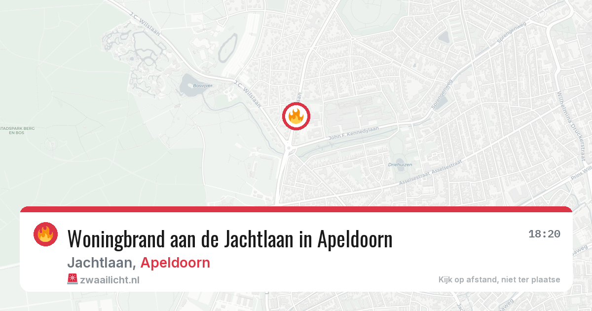 Woningbrand aan de Jachtlaan in Apeldoorn — 14 jun 2026