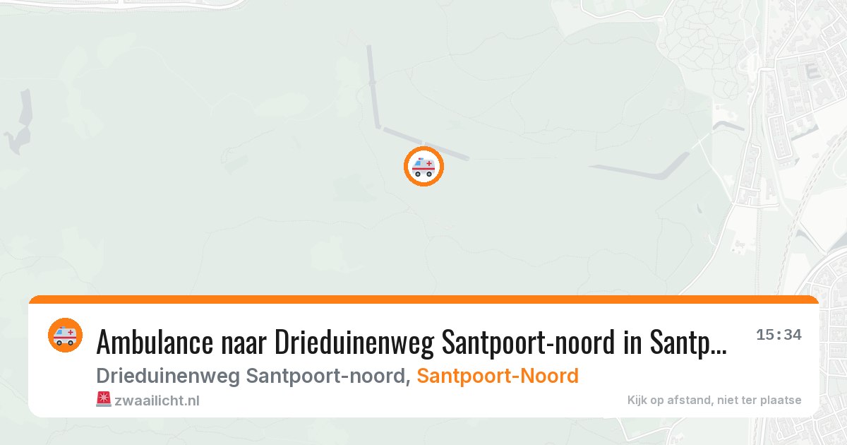 Ambulance naar Drieduinenweg Santpoort-noord in Santpoort-Noord — 11 jul 2026