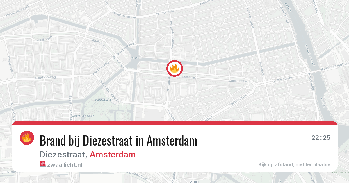Brand bij Diezestraat in Amsterdam — 14 jun 2026