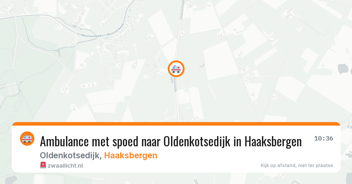 Ambulance met spoed naar Oldenkotsedijk in Haaksbergen — 7 aug 2026