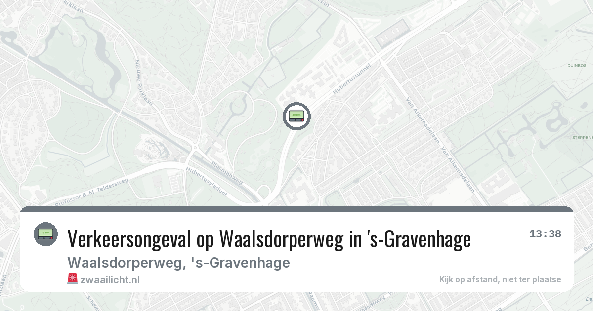 Verkeersongeval op Waalsdorperweg in 's-Gravenhage — 8 feb 2026