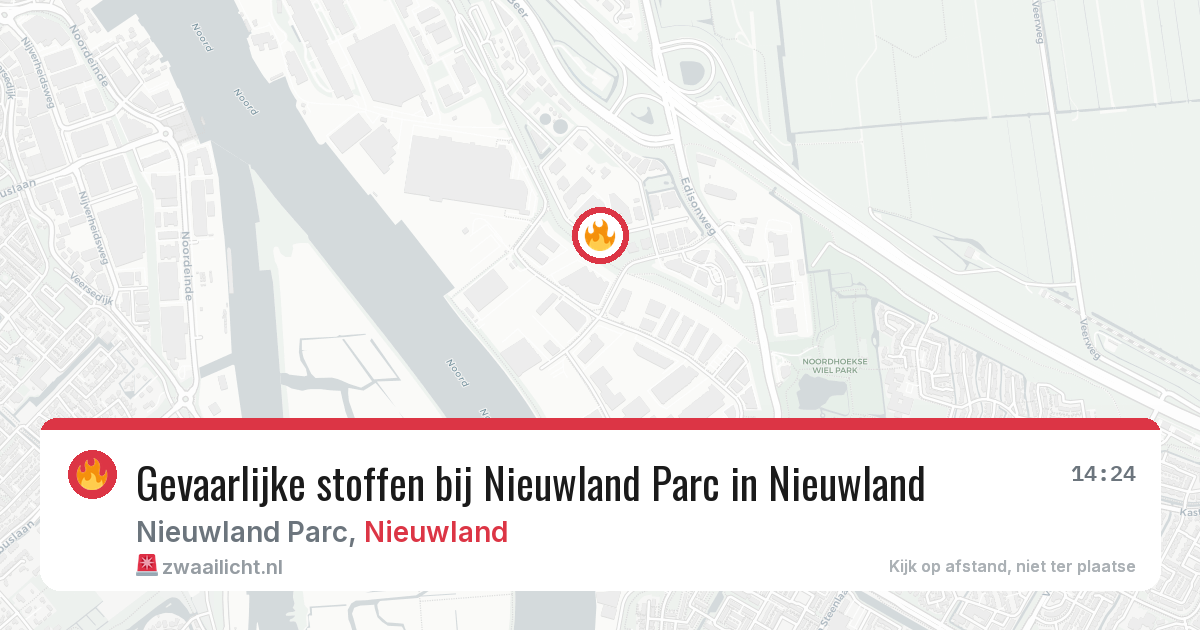 Gevaarlijke stoffen bij Nieuwland Parc in Nieuwland — 11 mrt 2026