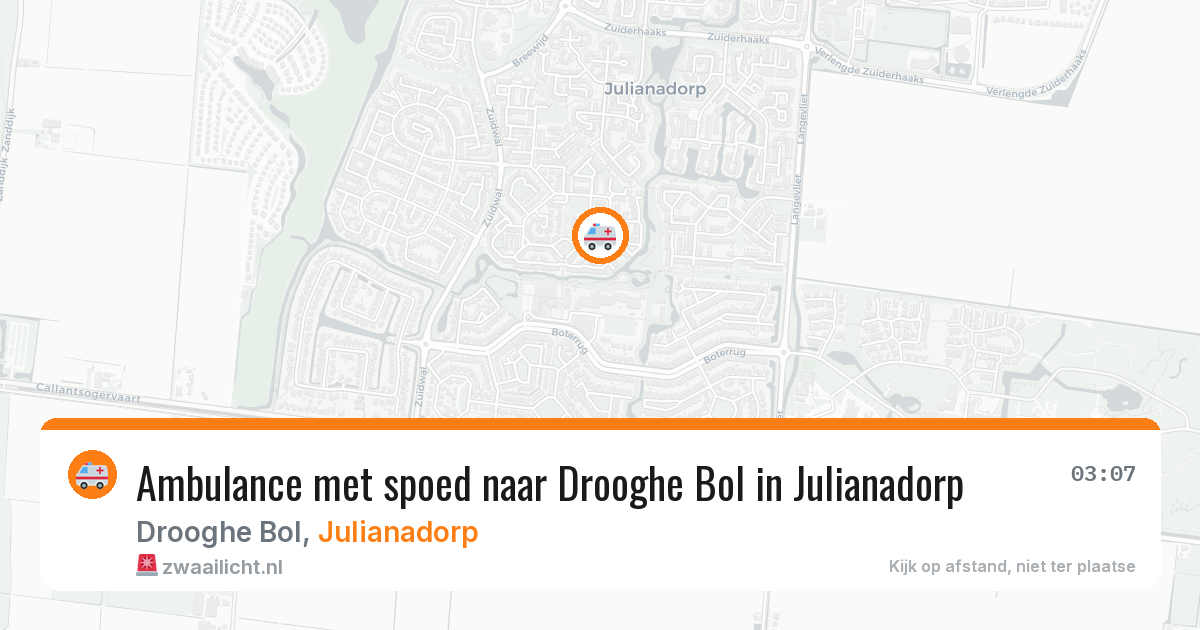 Ambulance met spoed naar Drooghe Bol in Julianadorp — 12 jun 2026