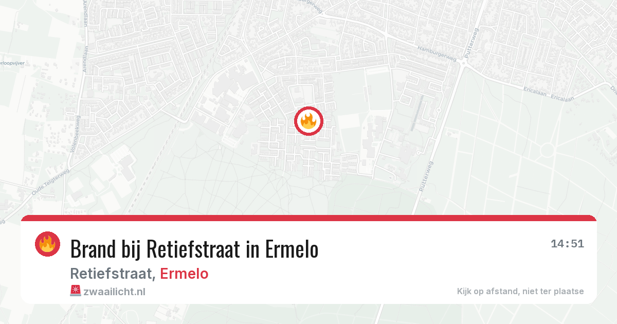 Brand bij Retiefstraat in Ermelo — 3 jul 2026