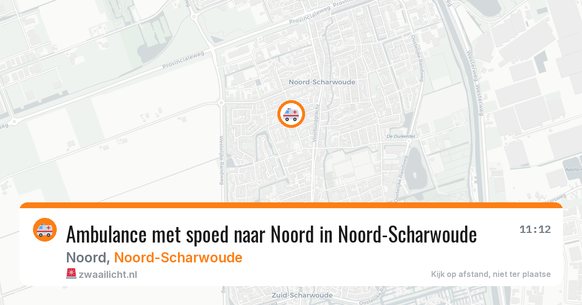 Ambulance met spoed naar Noord in Noord-Scharwoude — 28 jan 2026