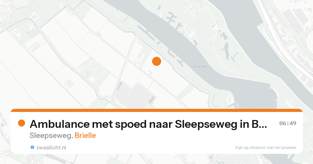 Ambulance met spoed naar Sleepseweg in Brielle — 10 jul 2026