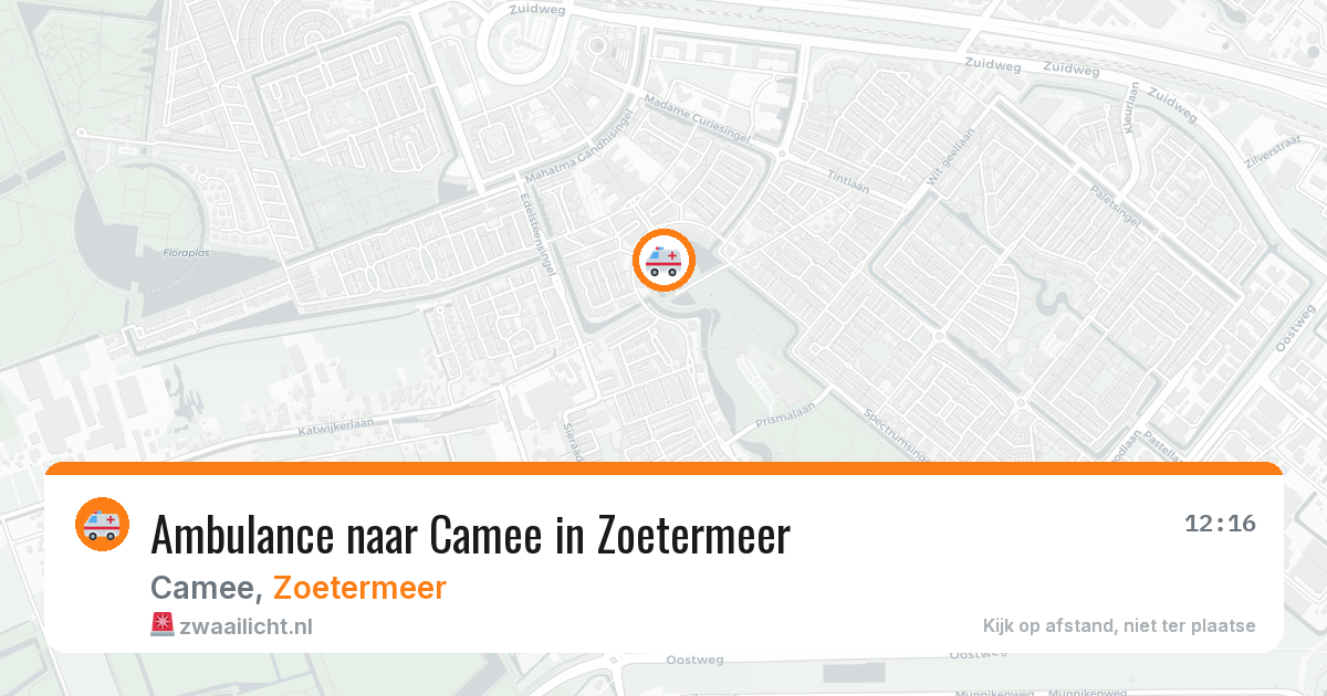 Ambulance naar Camee in Zoetermeer — 27 jun 2026