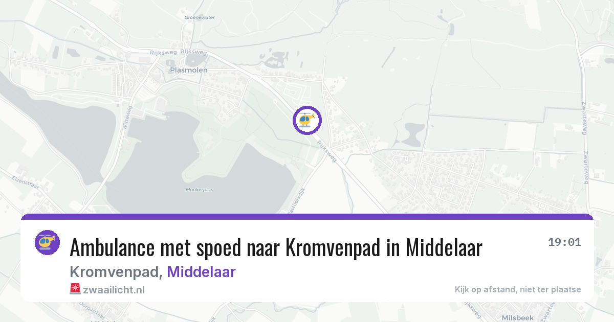 Ambulance met spoed naar Kromvenpad in Middelaar — 25 jun 2026
