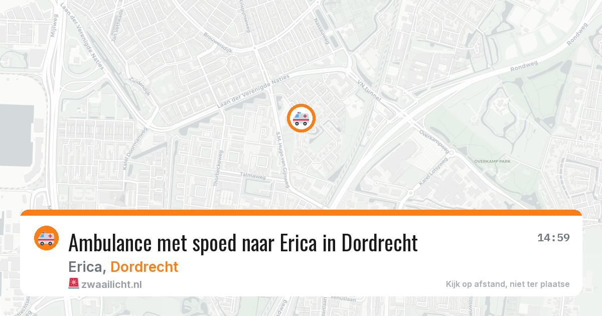 Ambulance met spoed naar Erica in Dordrecht — 11 jul 2026