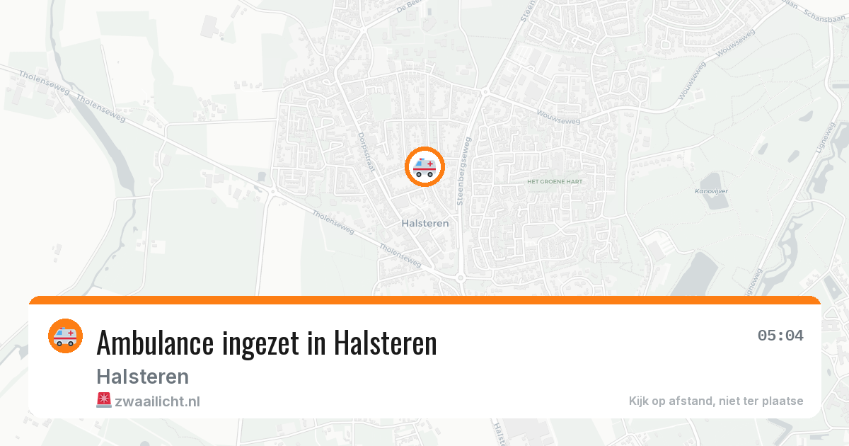 Ambulance ingezet in Halsteren — 5 mei 2026