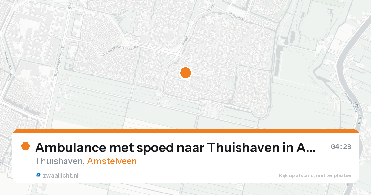 Ambulance met spoed naar Thuishaven in Amstelveen — 25 mei 2026
