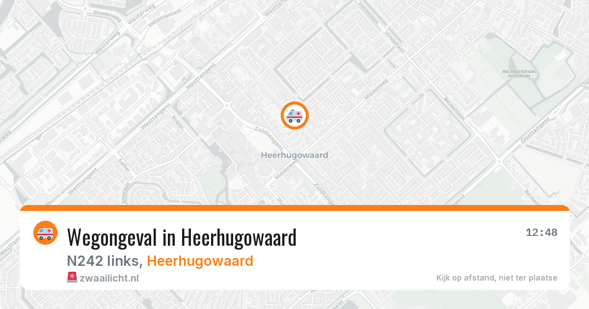 Wegongeval in Heerhugowaard — 15 mei 2026