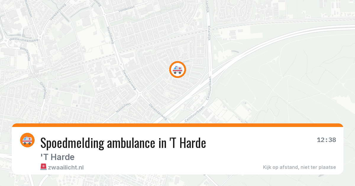 Spoedmelding ambulance in 'T Harde — 5 feb 2026