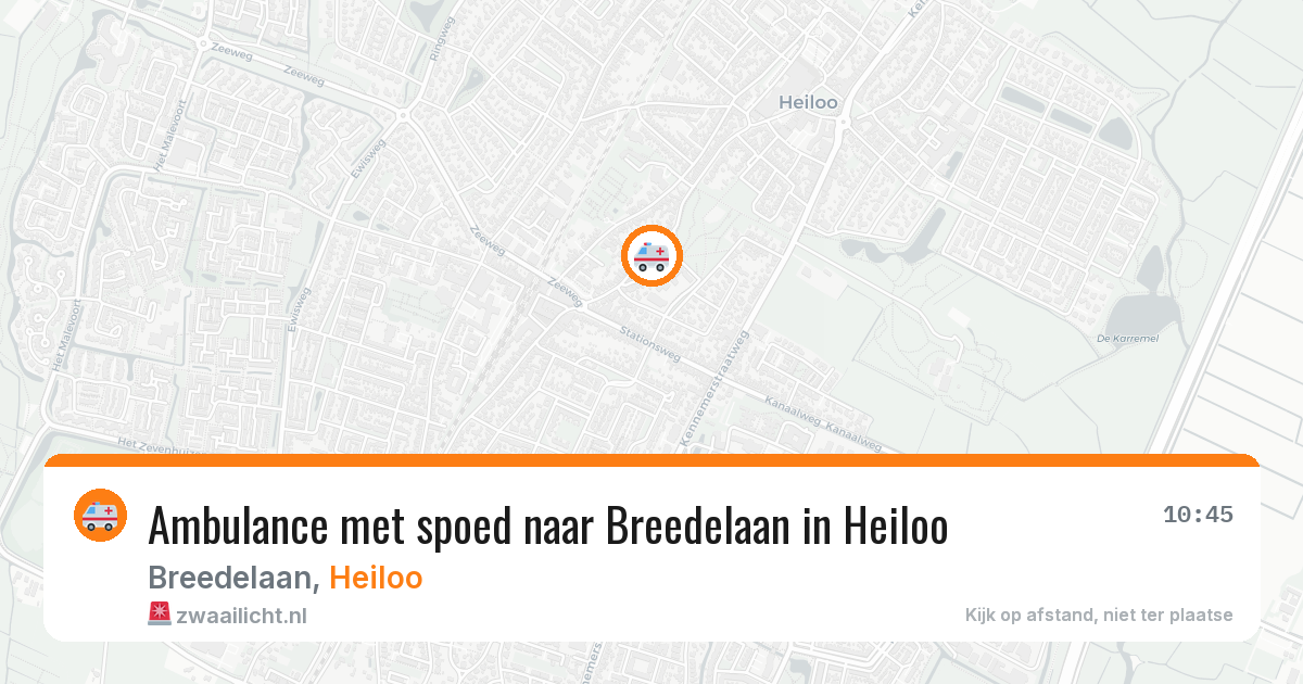 Ambulance met spoed naar Breedelaan in Heiloo — 9 jul 2026