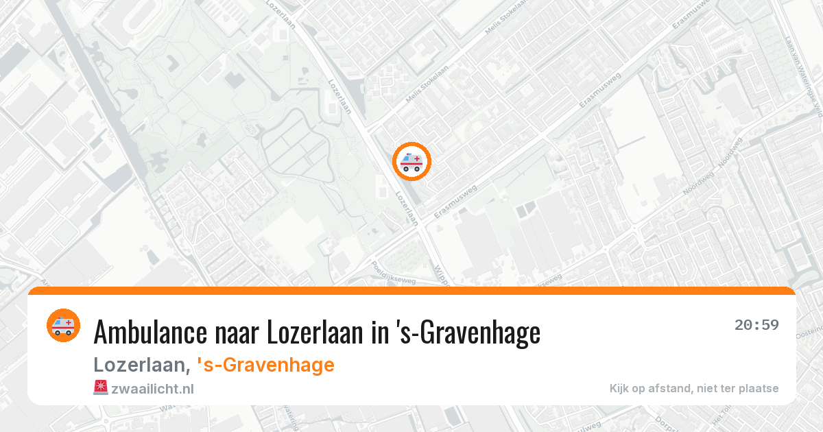 Ambulance naar Lozerlaan in 's-Gravenhage — 4 jul 2026