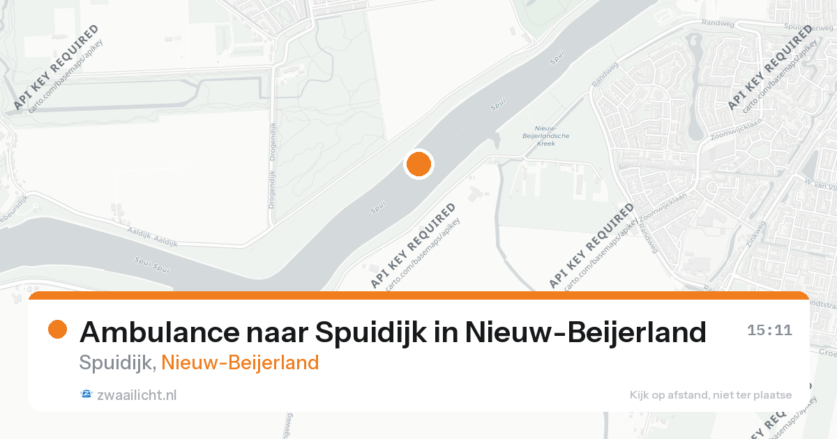Ambulance naar Spuidijk in Nieuw-Beijerland — 19 mrt 2026