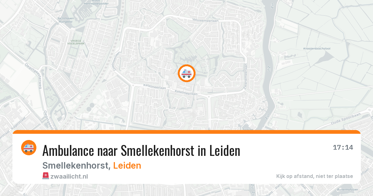 Ambulance naar Smellekenhorst in Leiden — 29 jul 2026