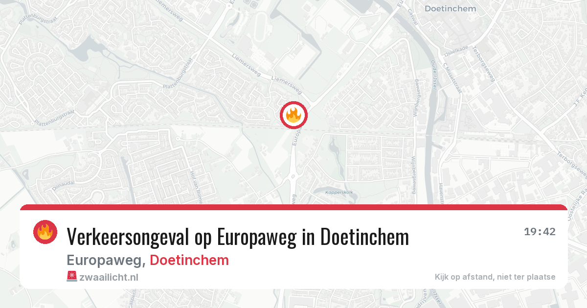 Verkeersongeval op Europaweg in Doetinchem — 19 jun 2026