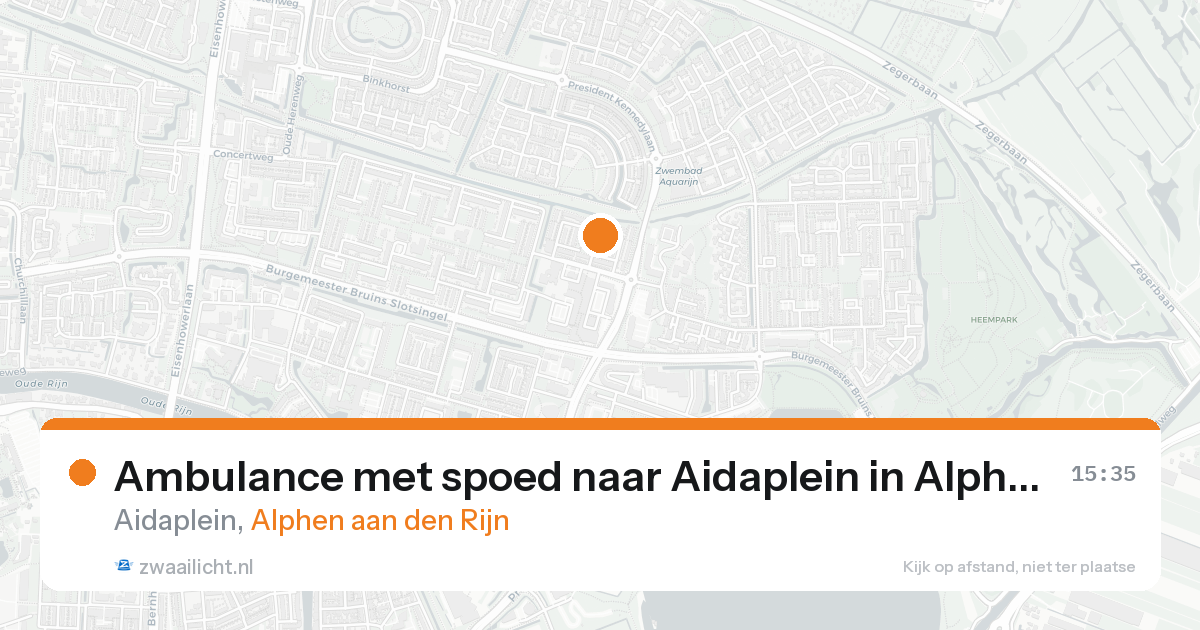 Ambulance met spoed naar Aidaplein in Alphen aan den Rijn — 30 jan 2026