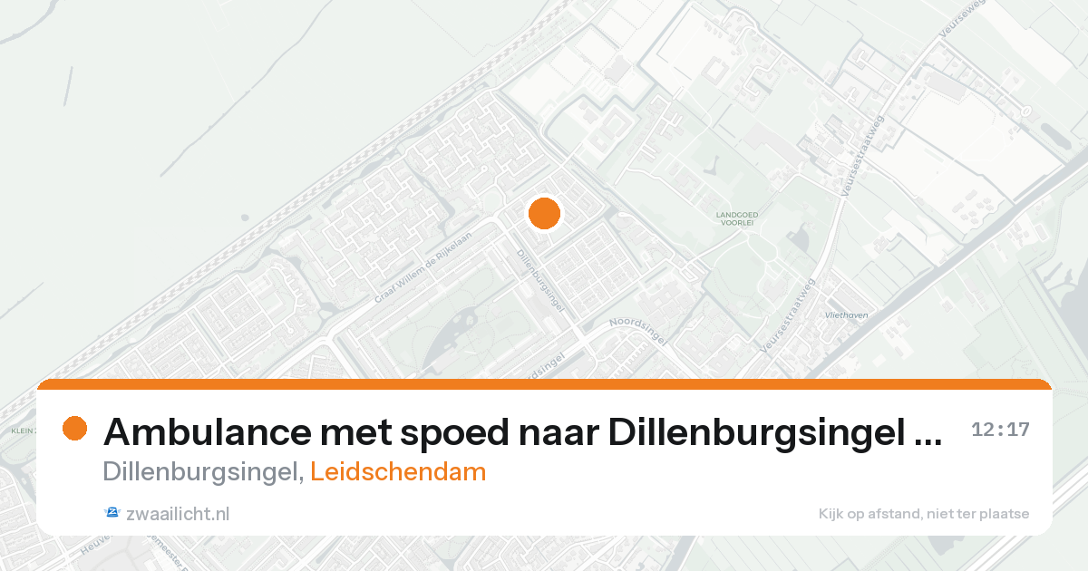 Ambulance met spoed naar Dillenburgsingel in Leidschendam — 19 aug 2026