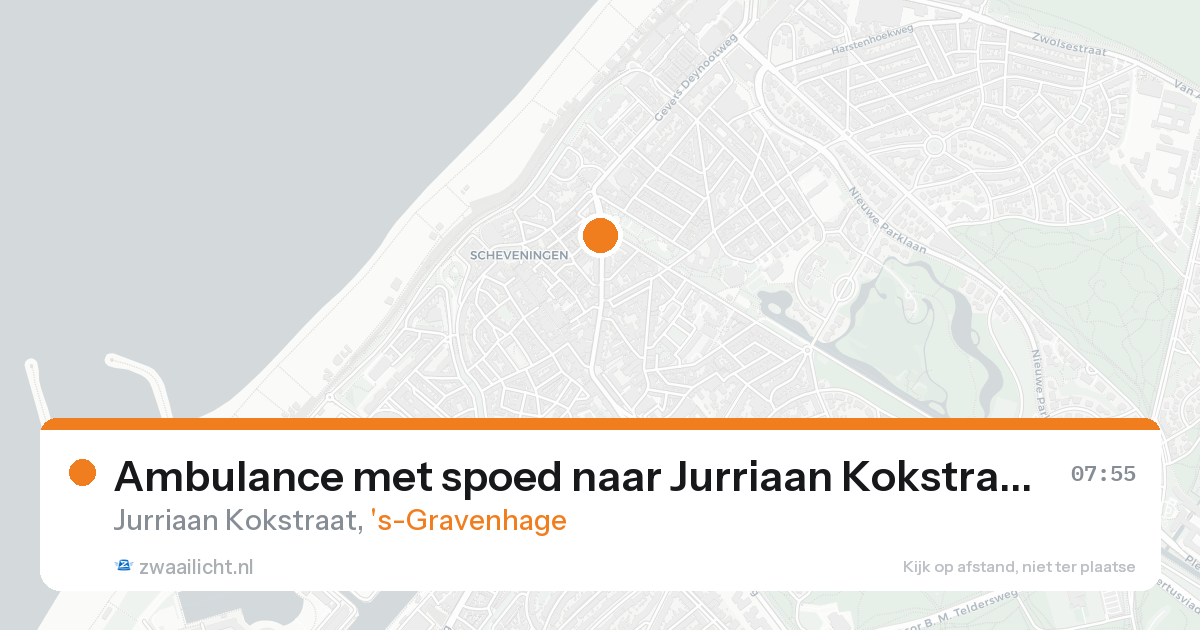 Ambulance met spoed naar Jurriaan Kokstraat in 's-Gravenhage — 21 aug 2026