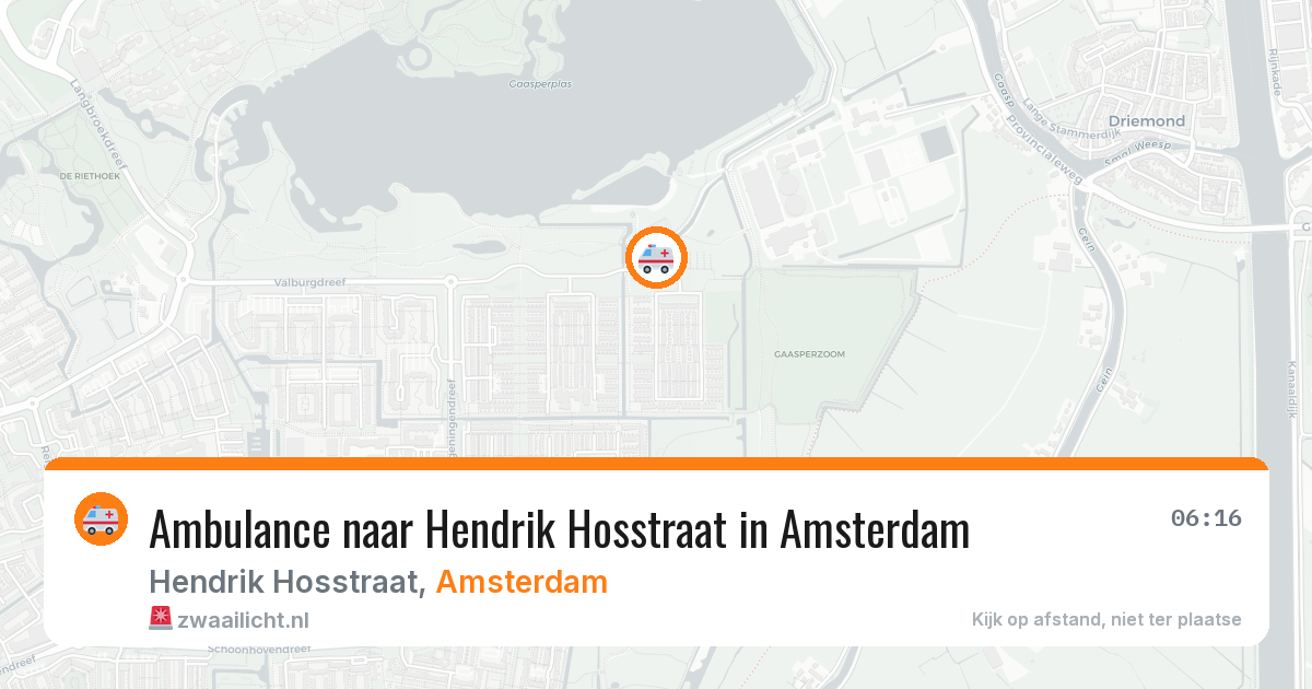 Ambulance naar Hendrik Hosstraat in Amsterdam — 11 aug 2026