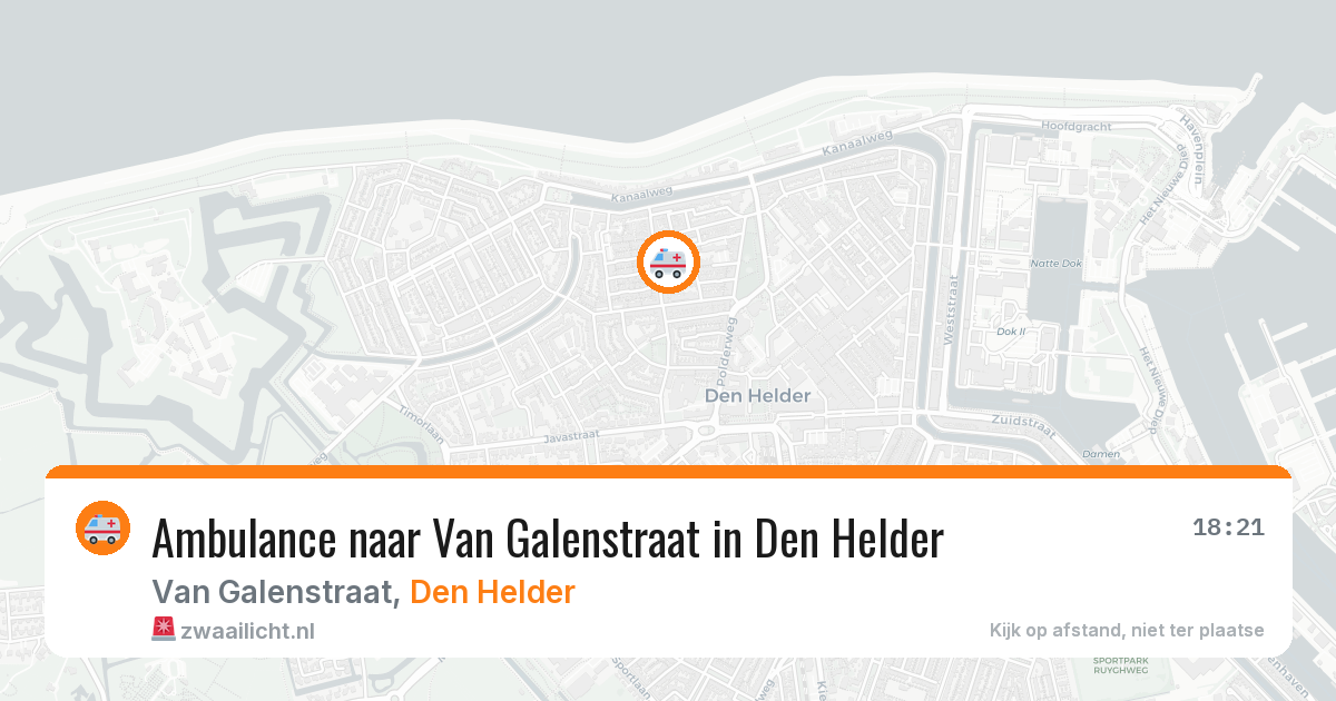 Ambulance naar Van Galenstraat in Den Helder — 10 jul 2026