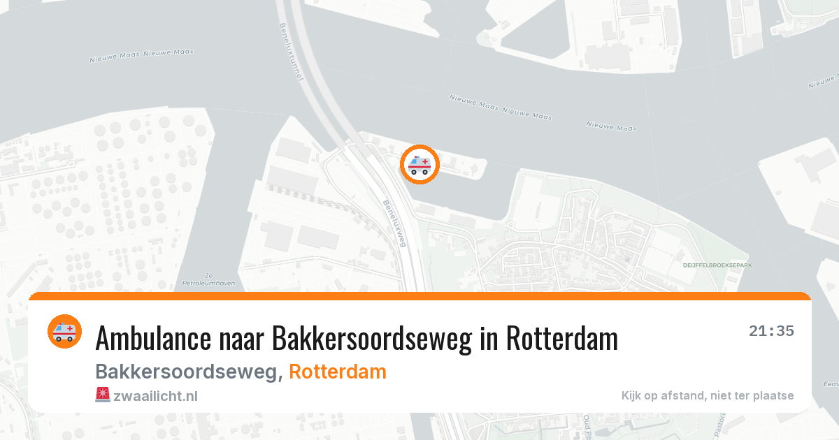Ambulance naar Bakkersoordseweg in Rotterdam — 3 jul 2026
