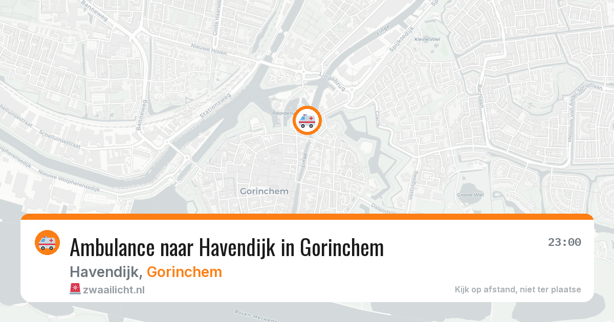 Ambulance naar Havendijk in Gorinchem — 3 aug 2026