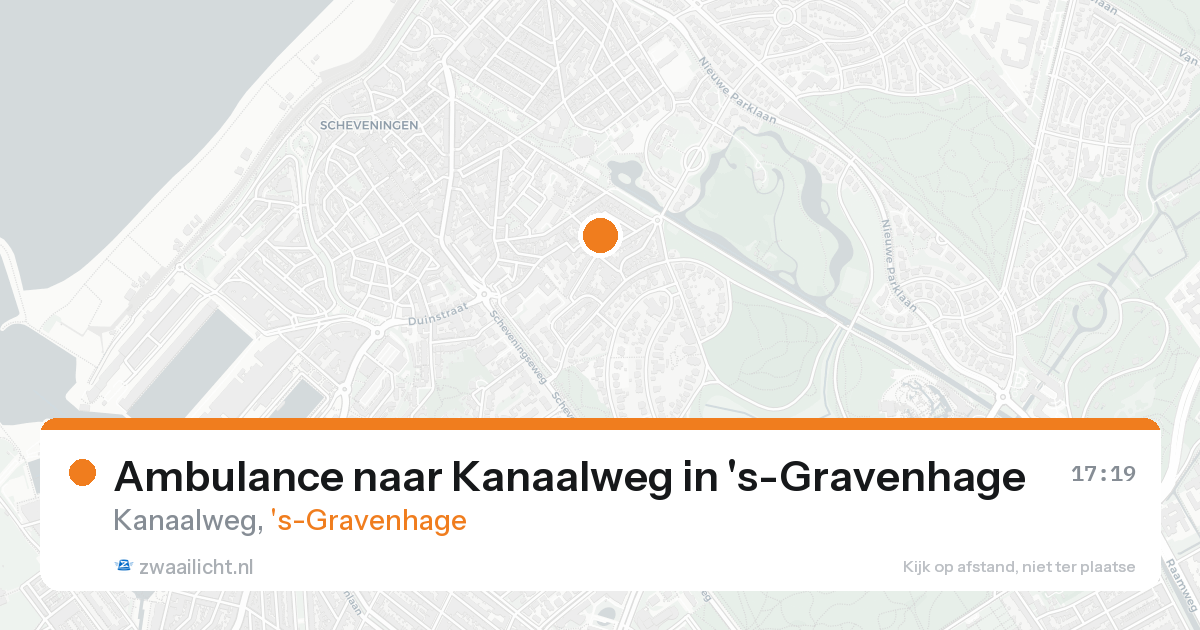 Ambulance naar Kanaalweg in 's-Gravenhage — 17 aug 2026