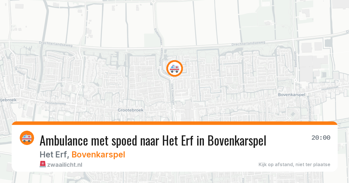 Ambulance met spoed naar Het Erf in Bovenkarspel — 22 jan 2026