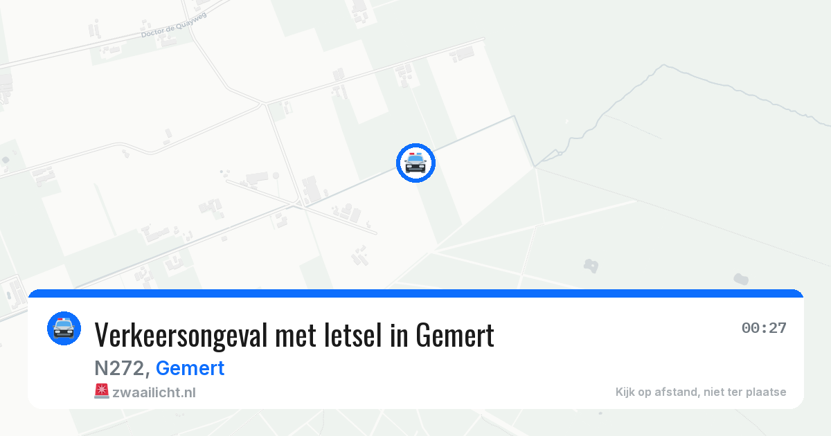 Verkeersongeval met letsel in Gemert — 9 mei 2026