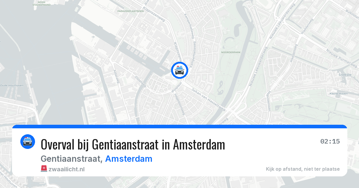 Overval bij Gentiaanstraat in Amsterdam — 29 jan 2026