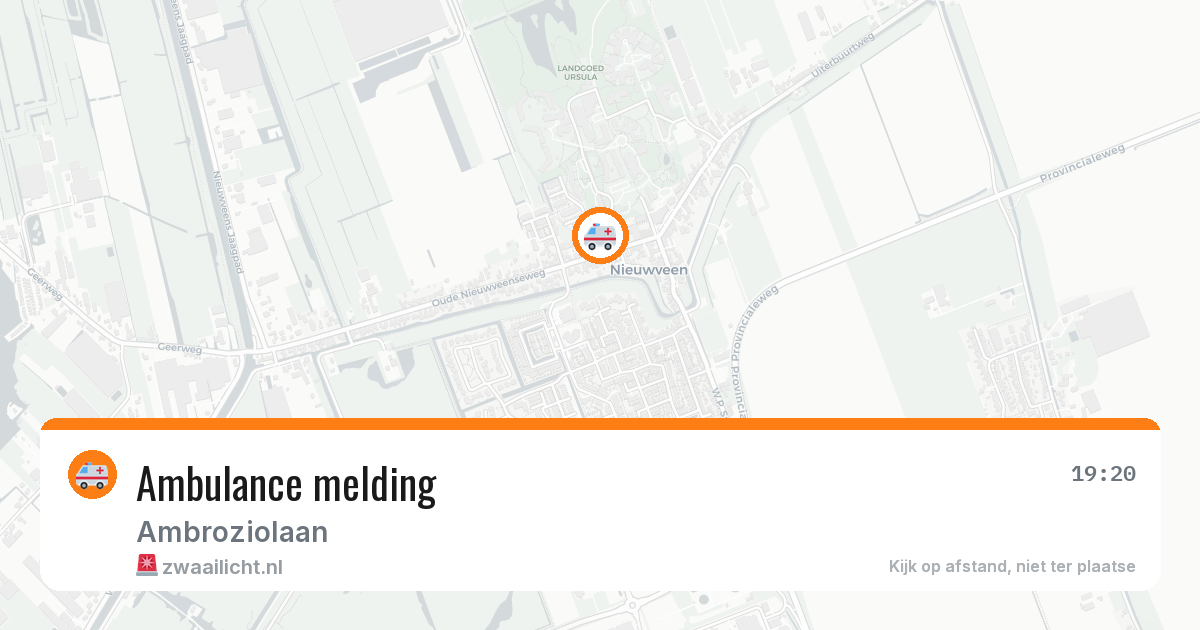Ambulance melding — 16 jan 2026