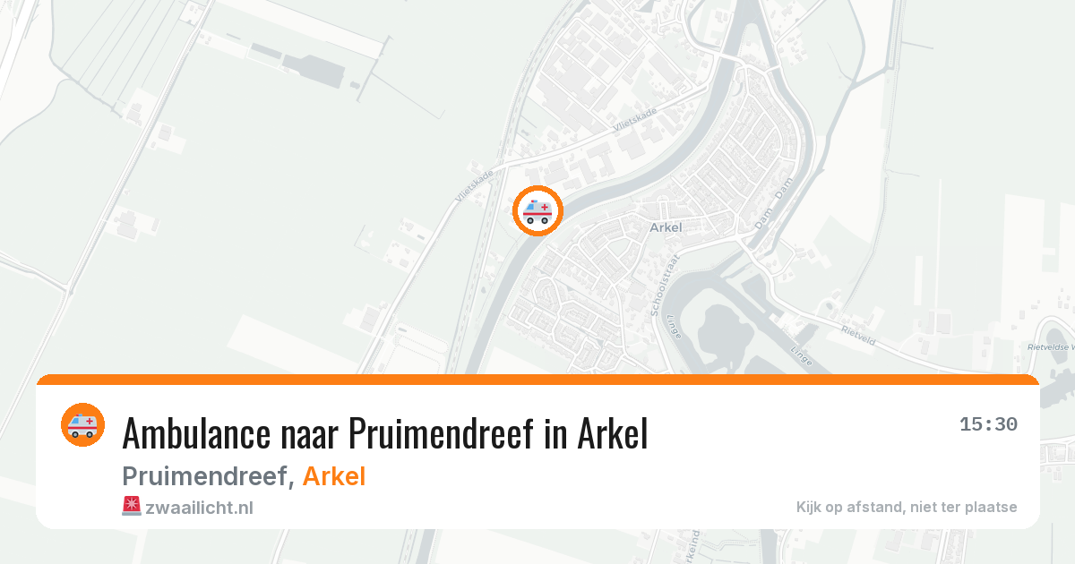 Ambulance naar Pruimendreef in Arkel — 3 aug 2026