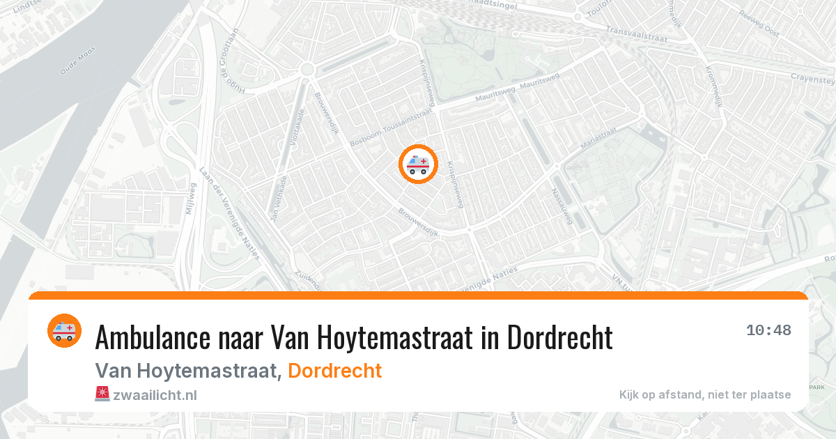 Ambulance naar Van Hoytemastraat in Dordrecht — 30 jun 2026