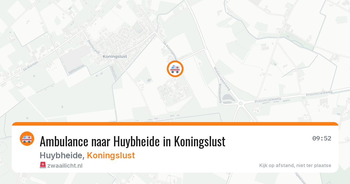 Ambulance naar Huybheide in Koningslust — 4 jun 2026