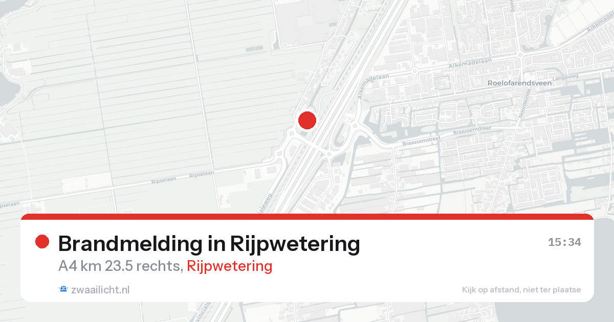 Brandmelding in Rijpwetering — 7 apr 2026