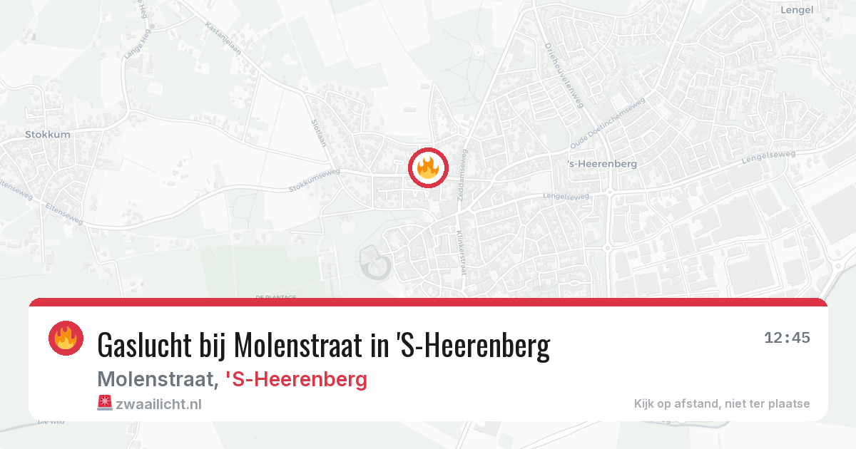 Gaslucht bij Molenstraat in 'S-Heerenberg — 4 jun 2026