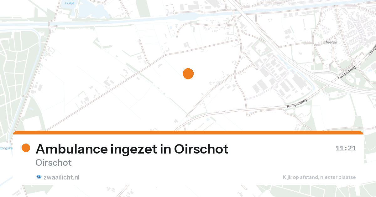 Ambulance ingezet in Oirschot — 26 aug 2026