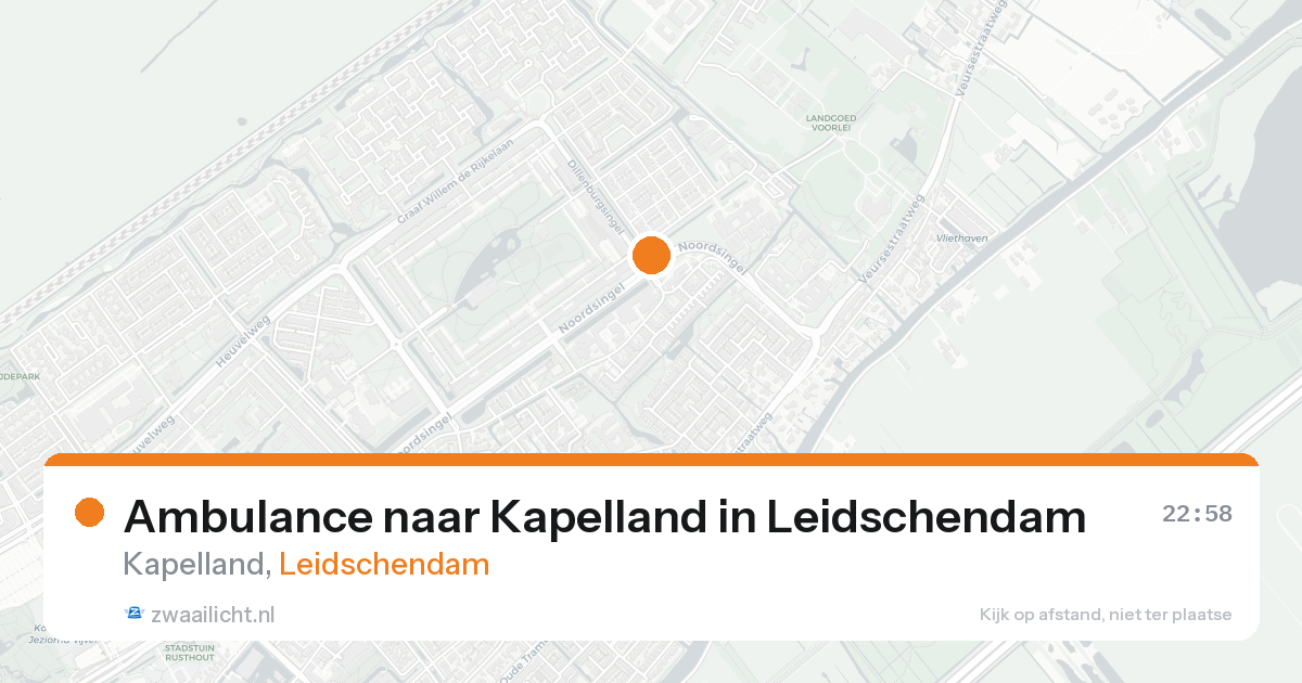 Ambulance naar Kapelland in Leidschendam — 21 aug 2026