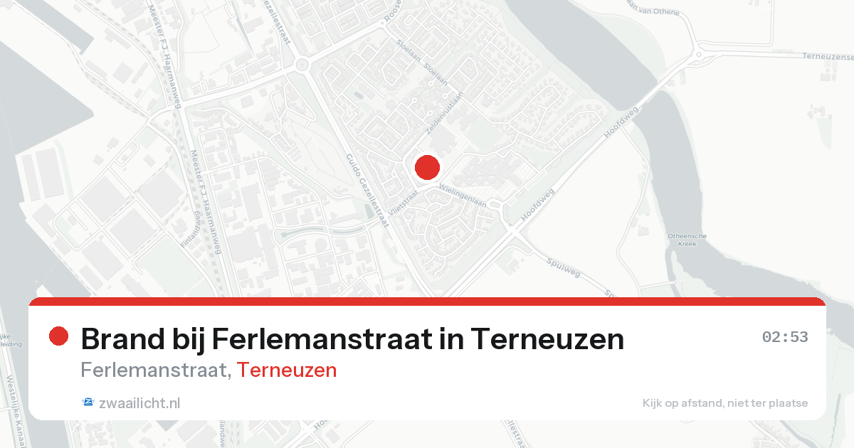 Brand bij Ferlemanstraat in Terneuzen — 18 aug 2026
