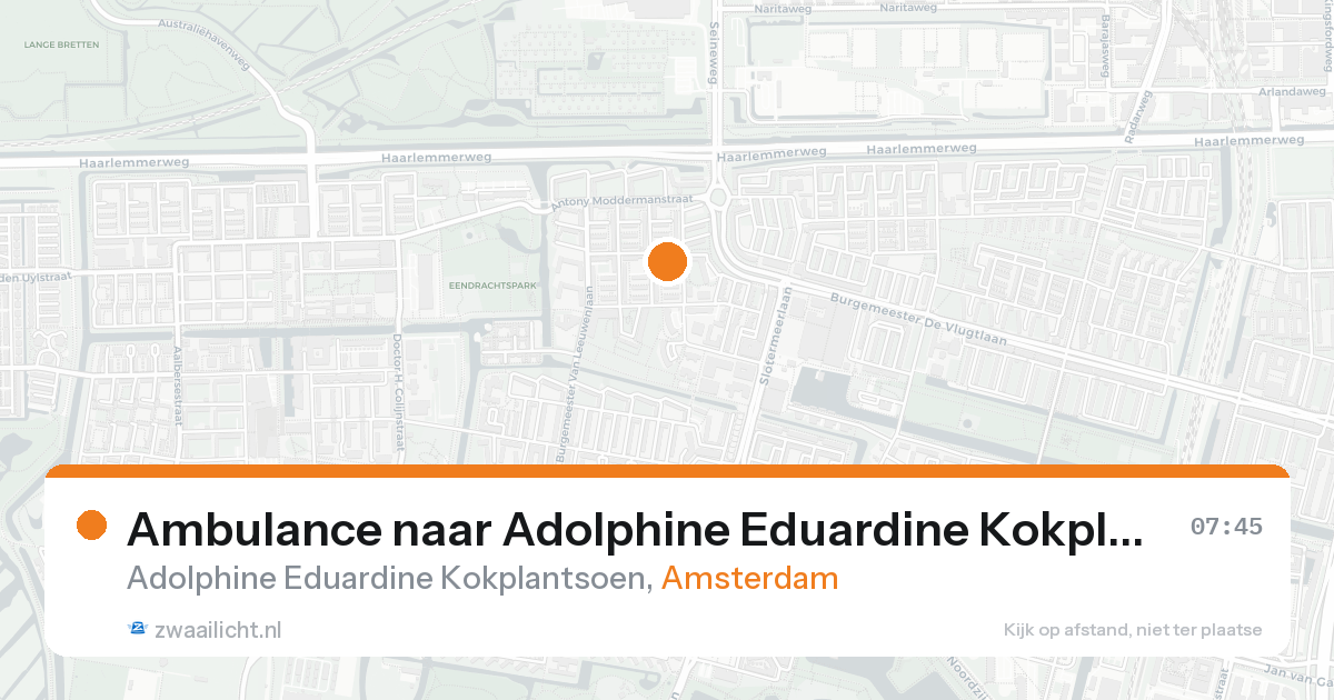 Ambulance naar Adolphine Eduardine Kokplantsoen in Amsterdam — 8 feb 2026