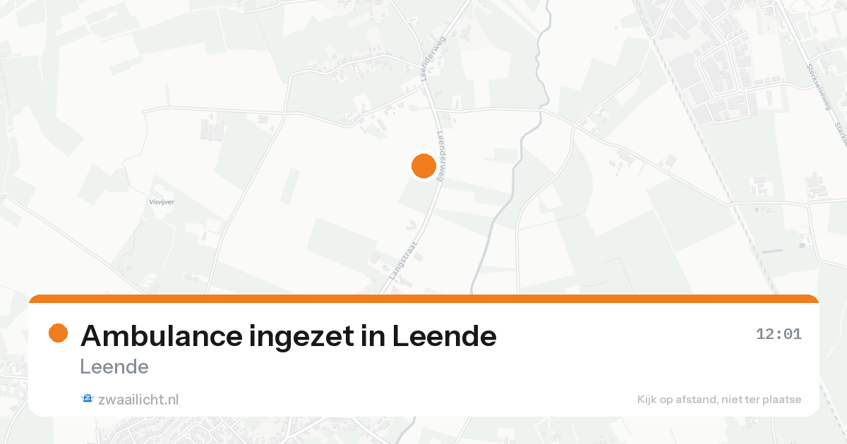 Ambulance ingezet in Leende — 15 aug 2026