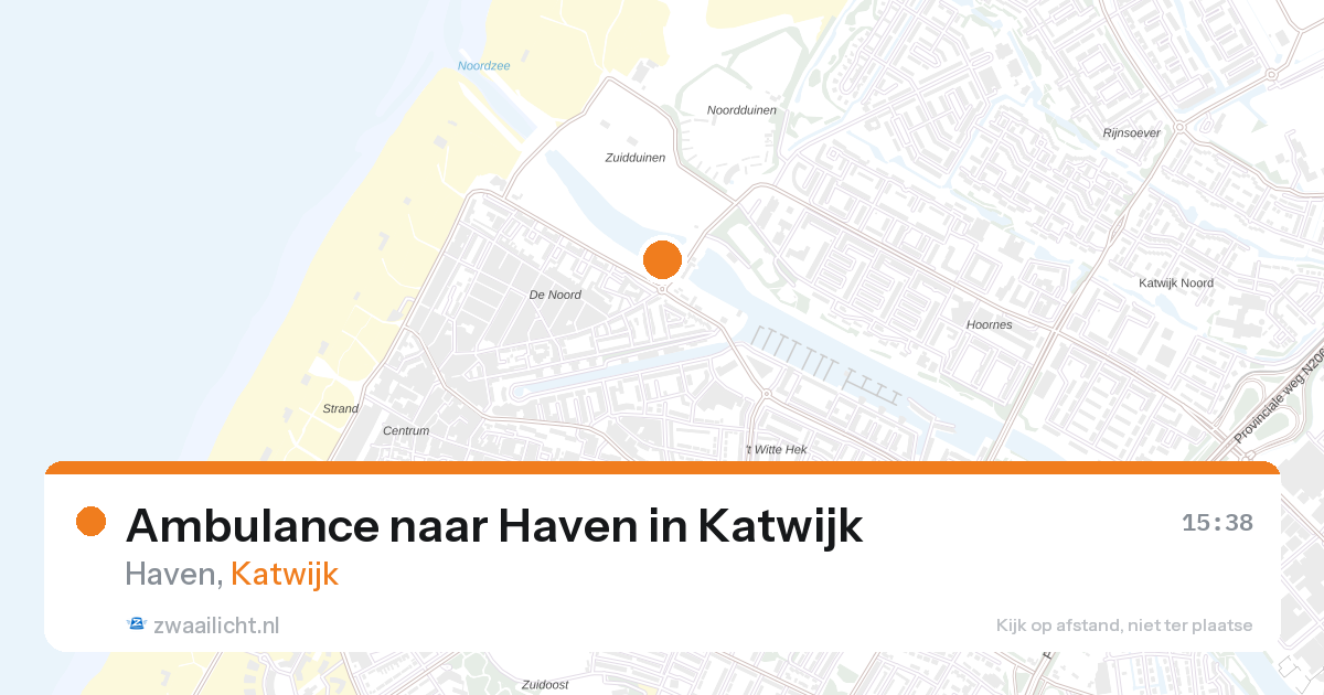 Ambulance naar Haven in Katwijk — 11 mrt 2026
